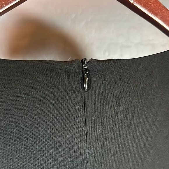 Boss Black Ruched Sheath Dress with 3/4 Sleeves for Cocktail - Picture 3 of 8